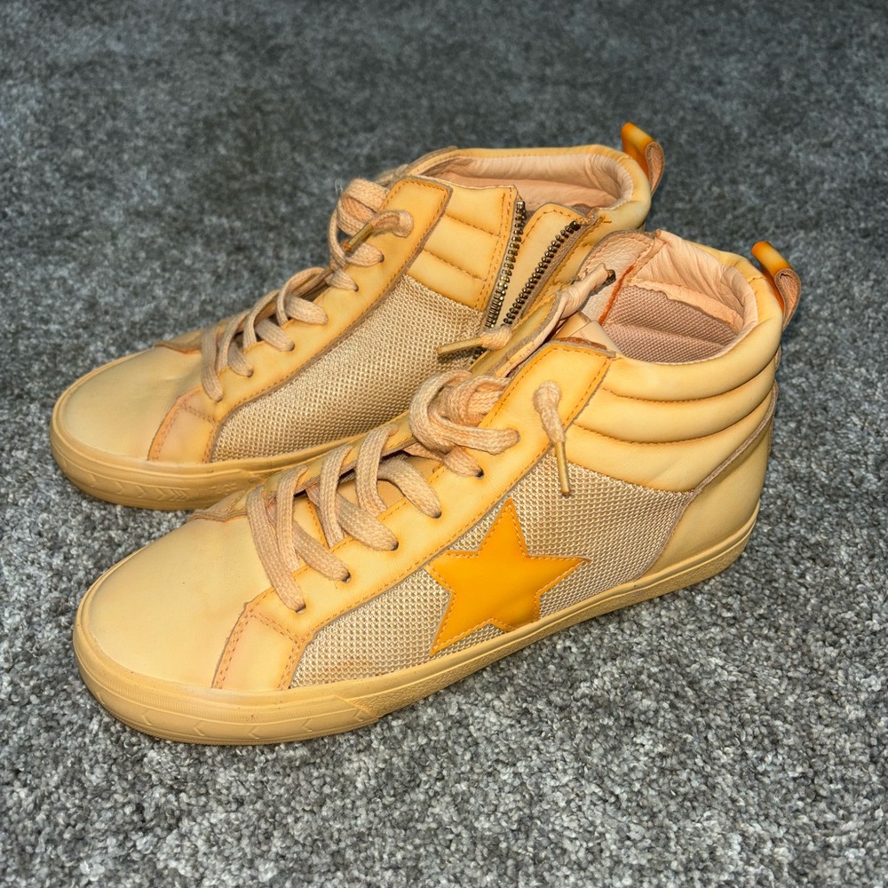 Vintage Havana Tan and Orange Sneakers